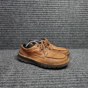 Clarks Shoes Mens 10 M Brown Leather Lace up Soft Cushion Comfort Sneaker